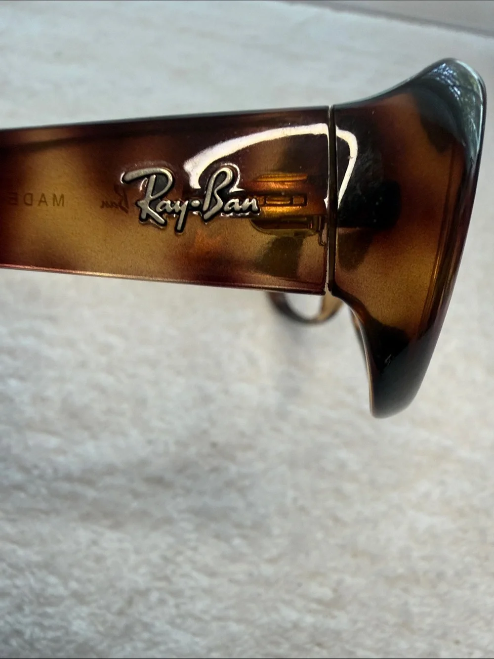 Ray-Ban RB4061 642/57 3P Tortoise Brown Sunglasses Frames Made in Italy w/ Case